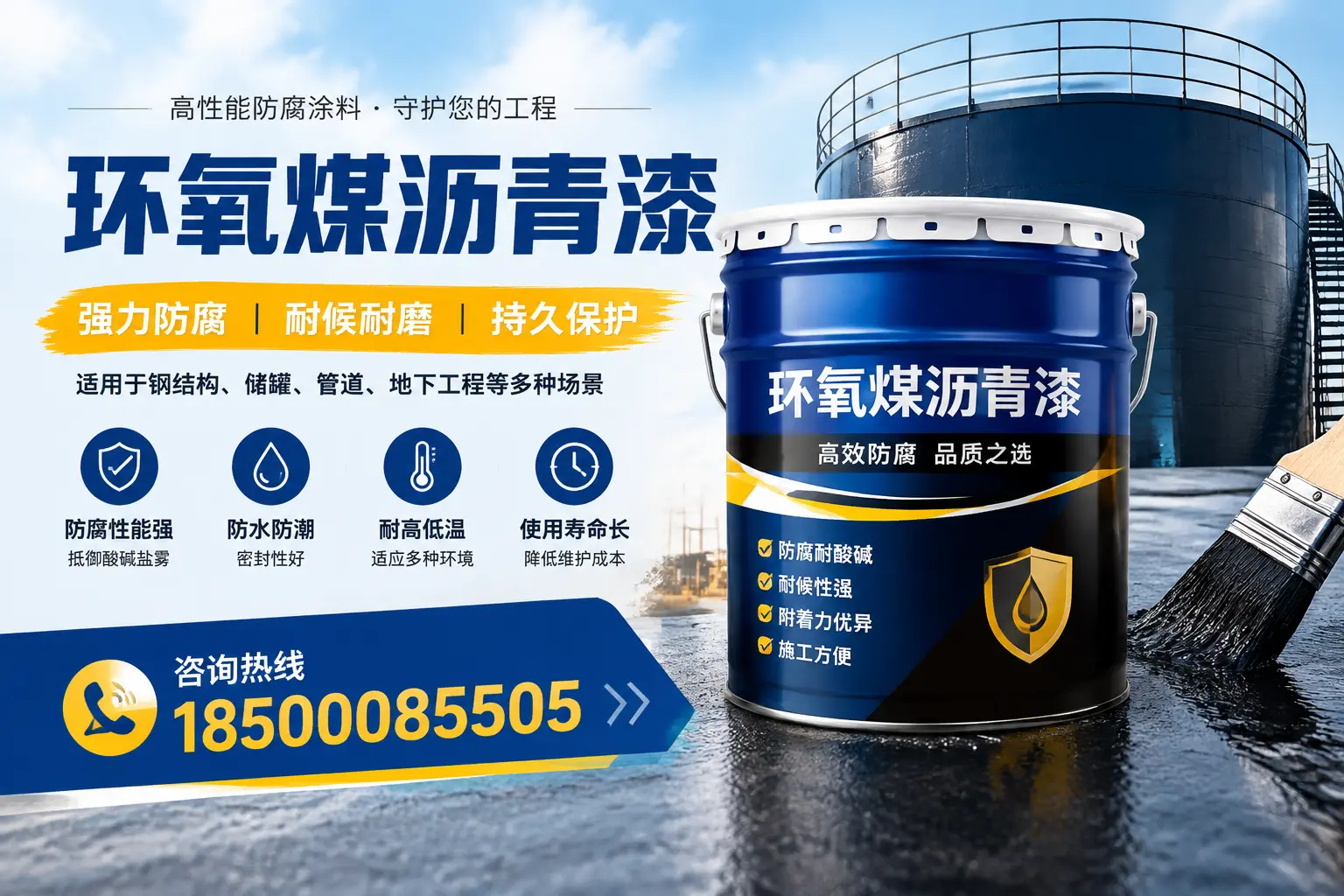 环氧煤沥青漆在工业中的应用，韶关企业的选择